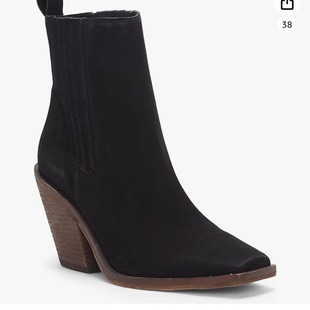 Vince Camuto black booties